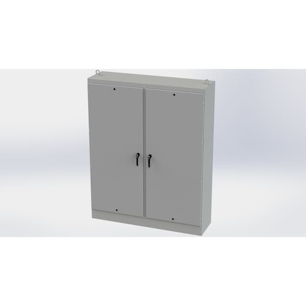 Saginaw Control & Engineering 3 Point Latch with Padlock/Keylock Handle Electrical Enclosures, 90 in H, 20 in D, 72 in W SCE-90EL7220FSD - main